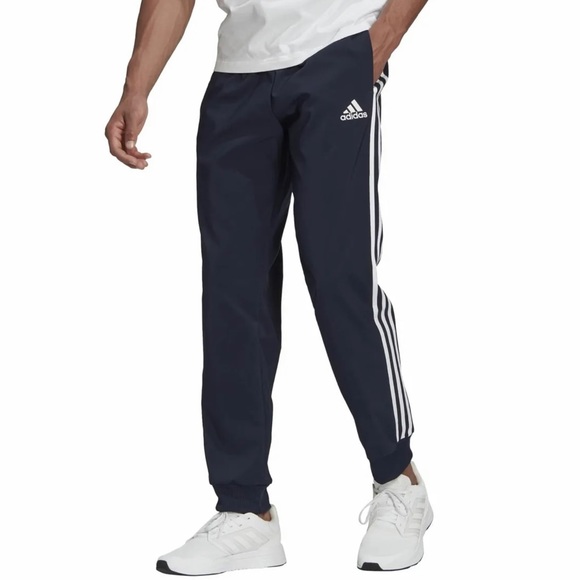 Adidas Tapered Cuff Woven 3-Stripes Pants GK8981 Size L - Picture 1 of 12